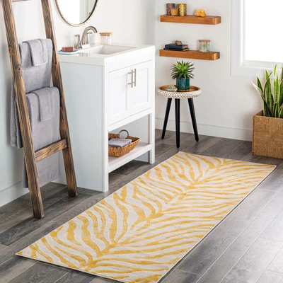 Abbildung von Surya Teppich »LUANDA«, rechteckig, 11 mm Höhe, Skandinavischer Teppich, Boho Wohnzimmerteppich/Läufer im Zebra Muster