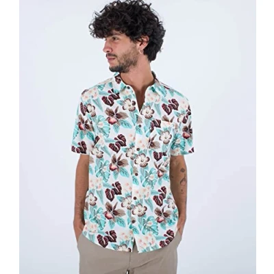 Abbildung von Hurley Herren One and Only Lido Stretch S/S Hemd, Meerblick, L