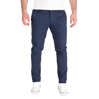 Abbildung von PITTMAN Derrick Chino Herren Hosen Slim Fit Chinohose Männer Stretch Stoffhosen, Blau (Mood Indigo 194025), W30/L32