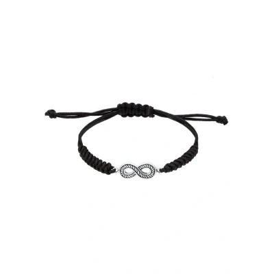 Abbildung von Kuzzoi Infinity Symbol Armband, Herren, Größe: 19, Schwarz