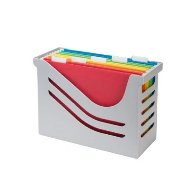 Abbildung von Jalema Re Solution Office Box, 2658026997, Hängeregister inklusiv 5 Hängemappen A4, farbig sortiert, grau