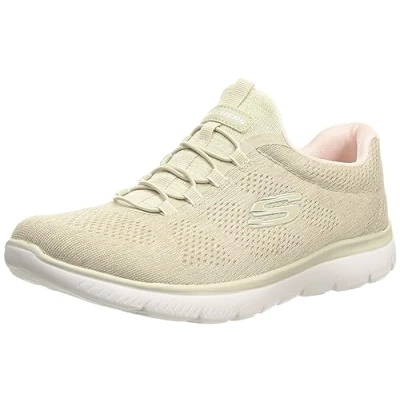 Abbildung von Skechers Damen Summits Fun Flare Sneaker, Taupe Pink Tppk, 38 EU Weit