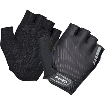 Abbildung von GripGrab Rouleur Einsteiger Kurzfinger Sommer Fahrradhandschuhe Gepolsterte Fingerlose Radsport Handschuhe Ausziehhilfe