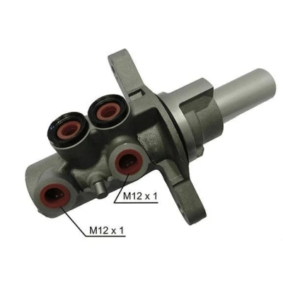 Abbildung von HELLA 8AM 355 502 991 Hauptbremszylinder 23,81 Aluminium M12 x 1 (x2) PEUGEOT: 307 CC, Hatchback