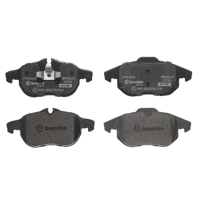Abbildung von BREMBO P 59 043X Bremsbelagsatz für Verschleißwarnanzeiger vorbereitet ohne Zubehör OPEL: Zafira B, Astra H Hatchback, Vectra C Caravan
