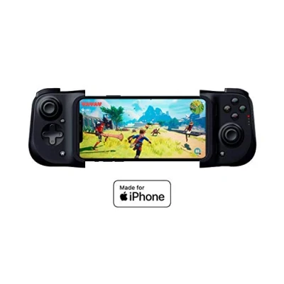 Abbildung von Razer Kishi für iOS (iPhone) Smartphone Gaming Controller (USB C Anschluss, Ergonomisches Design, Individuelle Passform, Analog Stick, Ultra niedrige Latenz) Schwarz