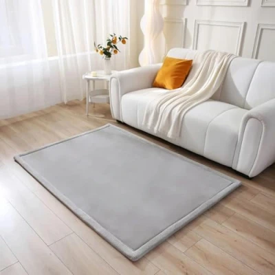 Abbildung von Wolkenweiche Spielmatte Baby 170x120x2,5cm, Grau Kinderzimmer Teppich mit hochwertigem Memory Schaum Krabbelmatte Rutschfester Unterseite Krabbeldecke Baby, Kinderteppich, Tatami Matte