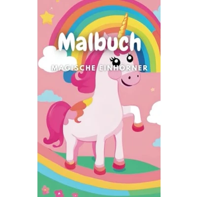 Abbildung von Malbuch Einhörner ab 3 Jahren: Mit liebevoll gestalteten, einfachen Motiven können die Kleinen ihre eigenen Bilder farbenfroh gestalten (Ausmalbuch für Kinder, Band 6)
