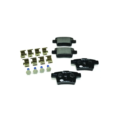 Abbildung von HELLA 8DB 355 012 171 Bremsbelagsatz nicht für Verschleißwarnanzeiger vorbereitet mit Bremssattelschrauben Zubehör FORD: MONDEO 3 Kombi,