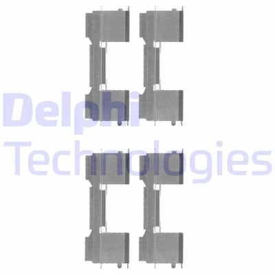 Abbildung von DELPHI LX0478 Zubehörsatz, Scheibenbremsbelag IVECO: Daily 6 Pritsche/Fahrgestell, 4 Kasten/Kombi, Line Minibus, FIAT: Ducato III Van