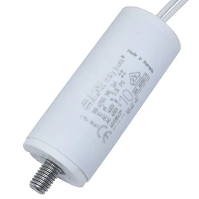 Abbildung von Anlaufkondensator Motorkondensator 10µF 450V 30x71mm Kabel 18cm ICAR 10uF