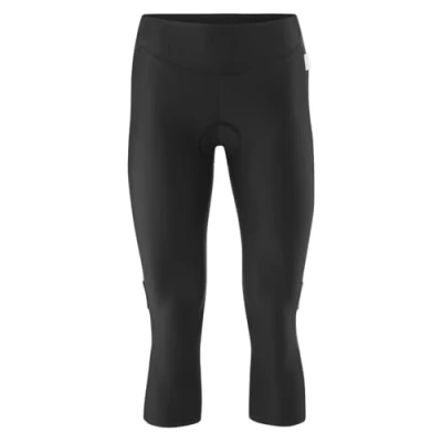 Abbildung von Gonso Lecce, Damen Fahrradhose 3/4, Radtight mit Relax Gel Comfort Sitzpolster, Hohe Bewegungselastizität und Komfortbund, Enganliegende Passform, Schwarz, Gr.42