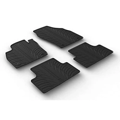 Abbildung von Gledring 0649 Fußmattensatz Gummi vorne und hinten 4 schwarz 750mm 550mm VOLKSWAGEN: T Roc