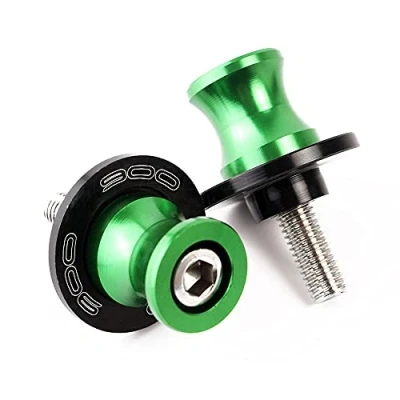 Abbildung von M8 Schwingenschutz Schwingenadapter Ständer Bobbins Spool Racingadapter Ständeraufnahme für Z900 2017 2020 Grün