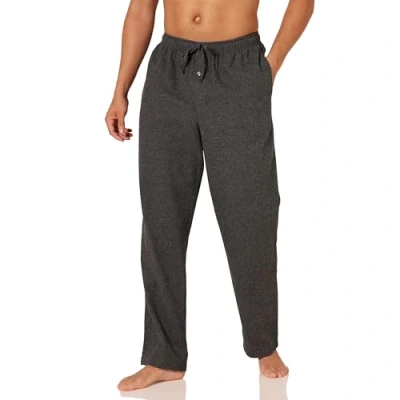 Abbildung von Amazon Essentials Herren Pyjamahose aus Flanell (erhältlich in Big &amp; Tall), Dunkelgrau Meliert, XXL