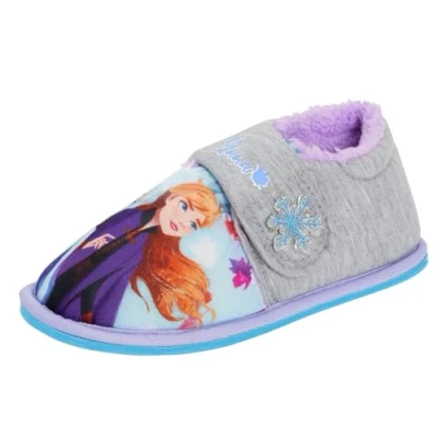 Abbildung von Disney Gefroren 2 leichte Hausschuhe für Mädchen 7 UK Kind Grau