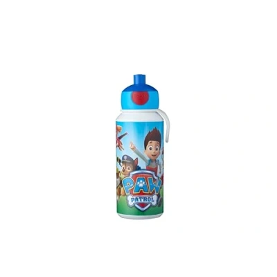 Abbildung von Mepal Trinkflasche Pop up Campus Wasserflasche Auslaufsichere Flasche für die Schule Wiederverwendbar BPA frei &amp; Spülmaschinenfest 400 ml Paw Patrol