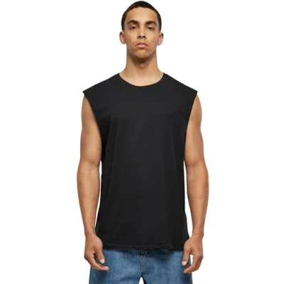 Abbildung von Urban Classics Herren T Shirt Open Edge Sleeveless Tee, ärmelloses für Männer, Rundhals, Baumwolle, erhältlich in vielen Farben, Größen XS 5XL