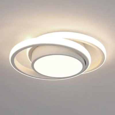 Abbildung von Comely Deckenlampe LED, 32W LED Deckenleuchte Rund, 2350LM Modern für Schlafzimmer Badezimmer Küche Gang Balkon, 4500K Neutrales Licht Durchmesser 28cm