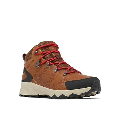 Abbildung von Columbia Peakfreak II Mid Outdry WP Leather wasserdichte Wanderstiefel für Herren, Braun (Elk x Black), 46 EU