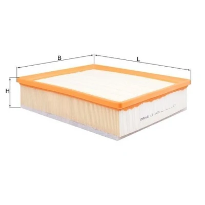 Abbildung von MAHLE ORIGINAL LX 4479 Luftfilter 70,3 246 291,6 Filtereinsatz VOLKSWAGEN: Crafter Van, Minibus, Grand California Camper