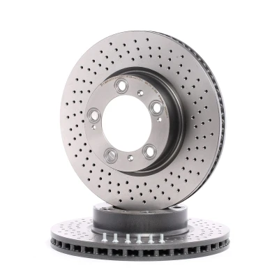 Abbildung von BREMBO 09.C880.11 Bremsscheibe 318 28 5 gelocht/innenbel. beschichtet hochgekohlt mit Schrauben PORSCHE: 911 Coupe, Convertible, Boxster