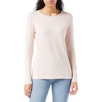 Abbildung von Amazon Essentials Damen Langärmeliges T Shirt mit Rundhalsausschnitt, Klassischer Schnitt (Erhältlich in Übergröße), Blassrosa, L