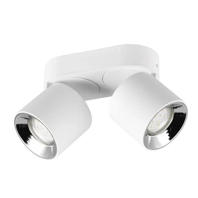 Abbildung von TRIO Leuchten Deckenleuchte »GUAYANA, Deckenspot 2 flammig exkl 2x GU10 max 10W Spot verstellbar«, flammig, Leuchtmittel wechselbar, als Aufbauspot oder Einbauspot nutzbar schwenkbar und drehbar