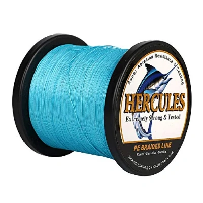 Abbildung von Hercules Super Cast 100m 2000m 109 2196 Yards Geflochtene Angelschnur 6lb 100lb Test für Salzwasser Süßwasser PE Geflecht Fischdraht Superline 4 Stränge