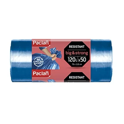 Abbildung von Paclan Abfallsäcke 50 x 120L, blau, Stück
