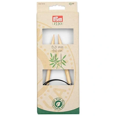 Abbildung von Prym 222512 Rundstricknadel 1530, Bambus, 80cm, 8,0mm