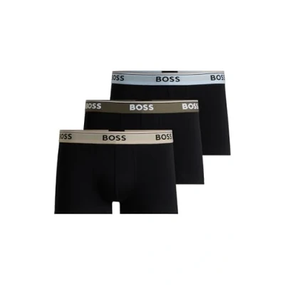 Abbildung von BOSS Trunk Power 3 PACK Panties, Herren, Größe: Small, Black