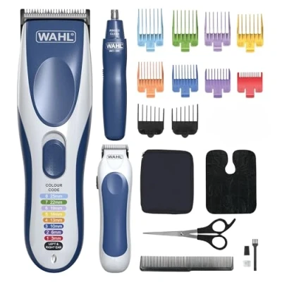 Abbildung von Wahl Color Pro Combo 3in1, Haarschneider für Männer, Familien Haarschneideset, Kopfrasierer, Herren mit Barttrimmer, Nasentrimmer, Personal Trimmers, Grooming Kit