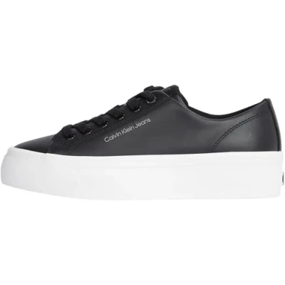 Abbildung von Calvin Klein Jeans Flatform Sneaker low, Damen, Größe: 36, Black/bright white Schuhe