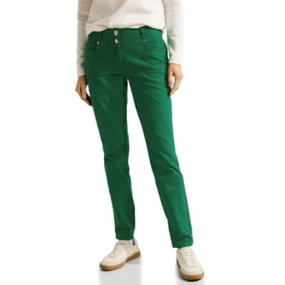 Abbildung von Cecil Casual FIT Stoffhose, Damen, Größe: 26x30, Grün