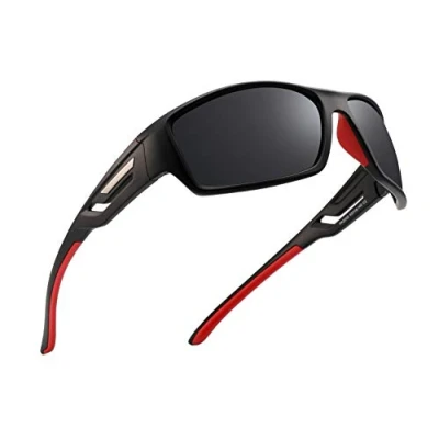 Abbildung von PUKCLAR Herren Sportbrille Polarisierte Sonnenbrille Fahrerbrille UV400 Schutz Cat3