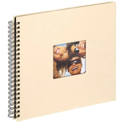 Abbildung von walther design Fotoalbum creme 30 x cm Spiralalbum mit Cover Ausstanzung, Fun SA 110 H