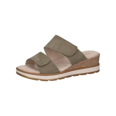 Abbildung von Caprice Pantolette hoch, Damen, Größe: 39, Olive nubuc Leder