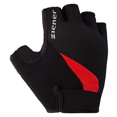 Abbildung von Ziener Kinder CRIDO Fahrrad , Mountainbike Radsport Handschuhe Kurzfinger atmungsaktiv/dämpfend, red, XL