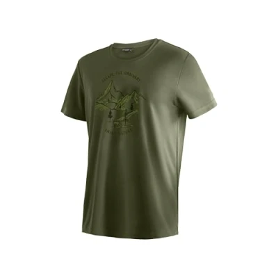 Abbildung von Maier Sports T Shirt »Dieter Print«, Herren Funktionsshirt, Freizeitshirt mit Aufdruck, Regular Fit