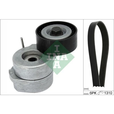 Abbildung von INA 529 0455 10 Keilrippenriemensatz Generatorfreilauf prüfen und ggf. erneuern OPEL: Astra H Caravan, Hatchback, Van