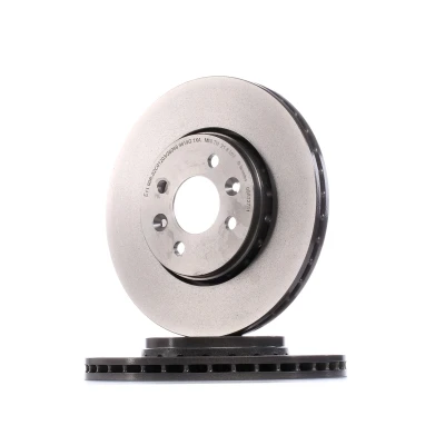 Abbildung von BREMBO COATED DISC LINE 09.A727.31 Bremsscheibe 280 24 4 innenbelüftet beschichtet hochgekohlt mit Schrauben RENAULT: MEGANE 2 Coupe Cabriolet