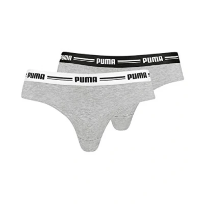 Abbildung von PUMA Damen Brazilian Cotton Modal Pack Hipster H schen, Grau, S EU