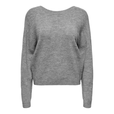 Abbildung von ONLY Manifesta Strickpullover, Damen, Größe: XL, Light grey melange