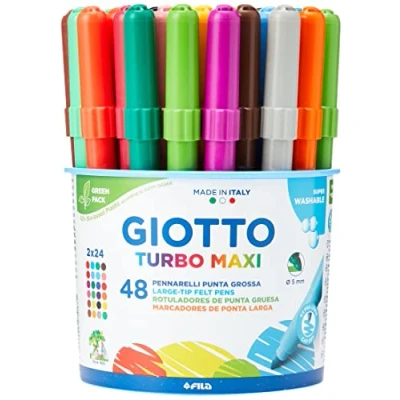 Abbildung von Giotto Turbo Maxi Dose mit 48 großen Spitzen, 5 mm, super waschbar