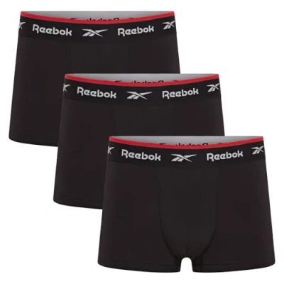 Abbildung von Reebok Men&#039;s REDGRAVE Boxer Shorts, Schwarz, Small (3er Pack)
