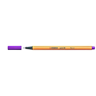 Abbildung von Feinschreiber STABILO point 88®, Strichstärke 0,4mm, lila, 3 Stück