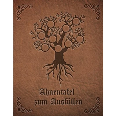 Abbildung von Ahnentafel zum Ausfüllen: Buch für Hobby Ahnenforschung mehrere Generationen, Familien Stammbaum und Familiengeschichte Ahnenbuch, Stammbuch ... Datenblätter &amp; Rechercheprotokolle, Weltkarte
