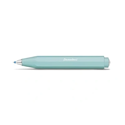 Abbildung von Kaweco Skyline Sport Mint Business Kuli aus hochwertigem Kunststoff im Acht Kant Design I 12g leichter Taschen Kugelschreiber mit zuverlässiger Herzkurvenmechanik Druckkugelschreiber 10,5cm
