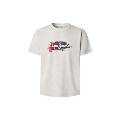 Abbildung von Pepe Jeans TREY TEE Tshirt print, Herren, Größe: Small, Light grey marl